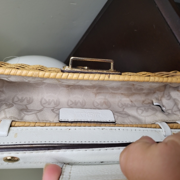 Michael Kors Basket Weave Clutch - Picture 8 of 9